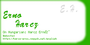 erno harcz business card